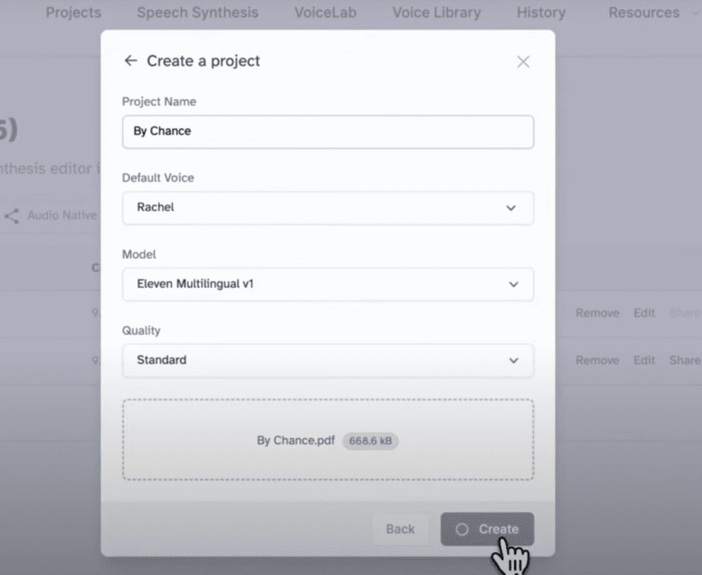 ElevenLabs Projects