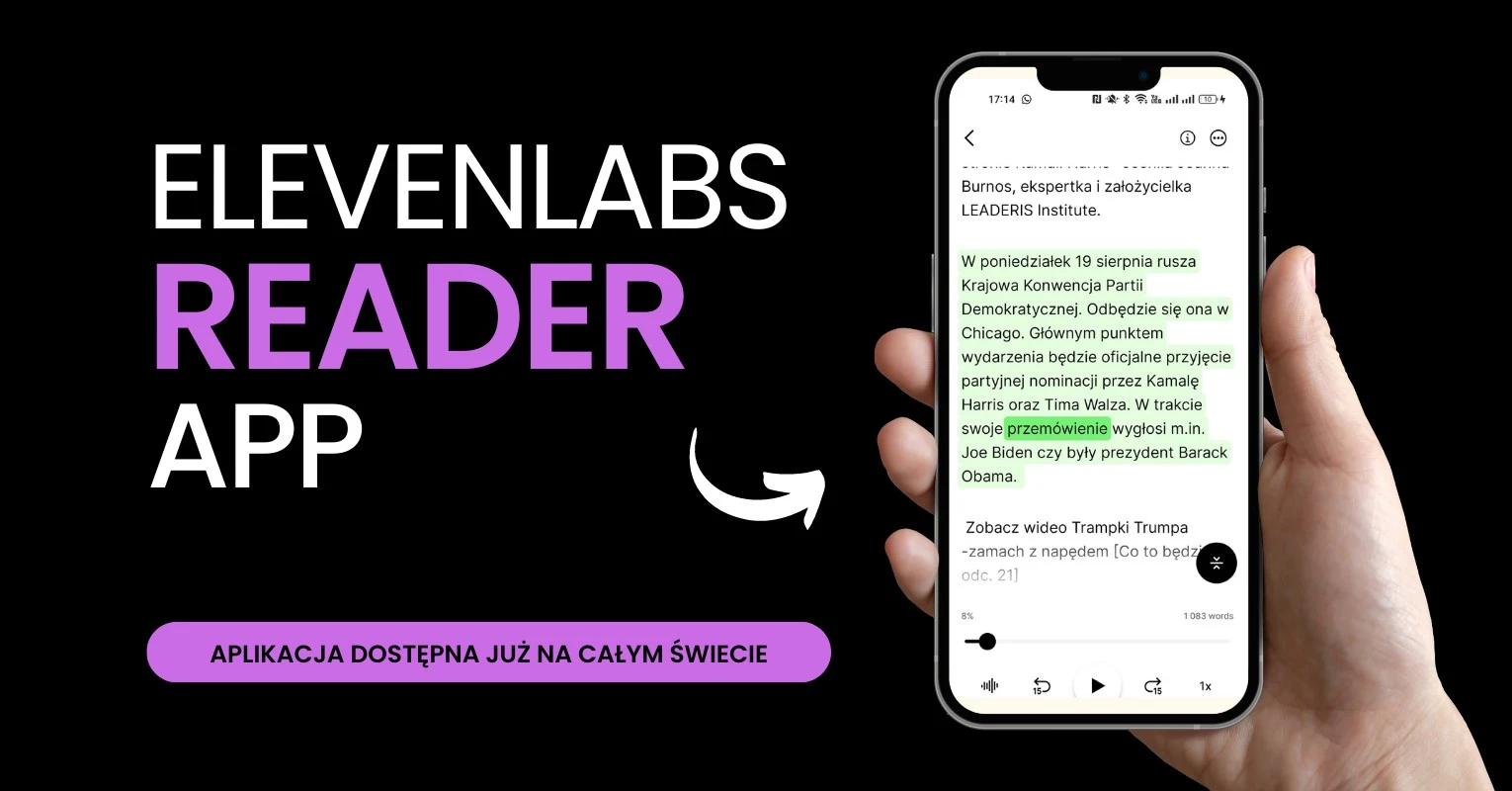 ElevenLabs Reader już dostępny na całym świecie, w tym w Polsce ...
