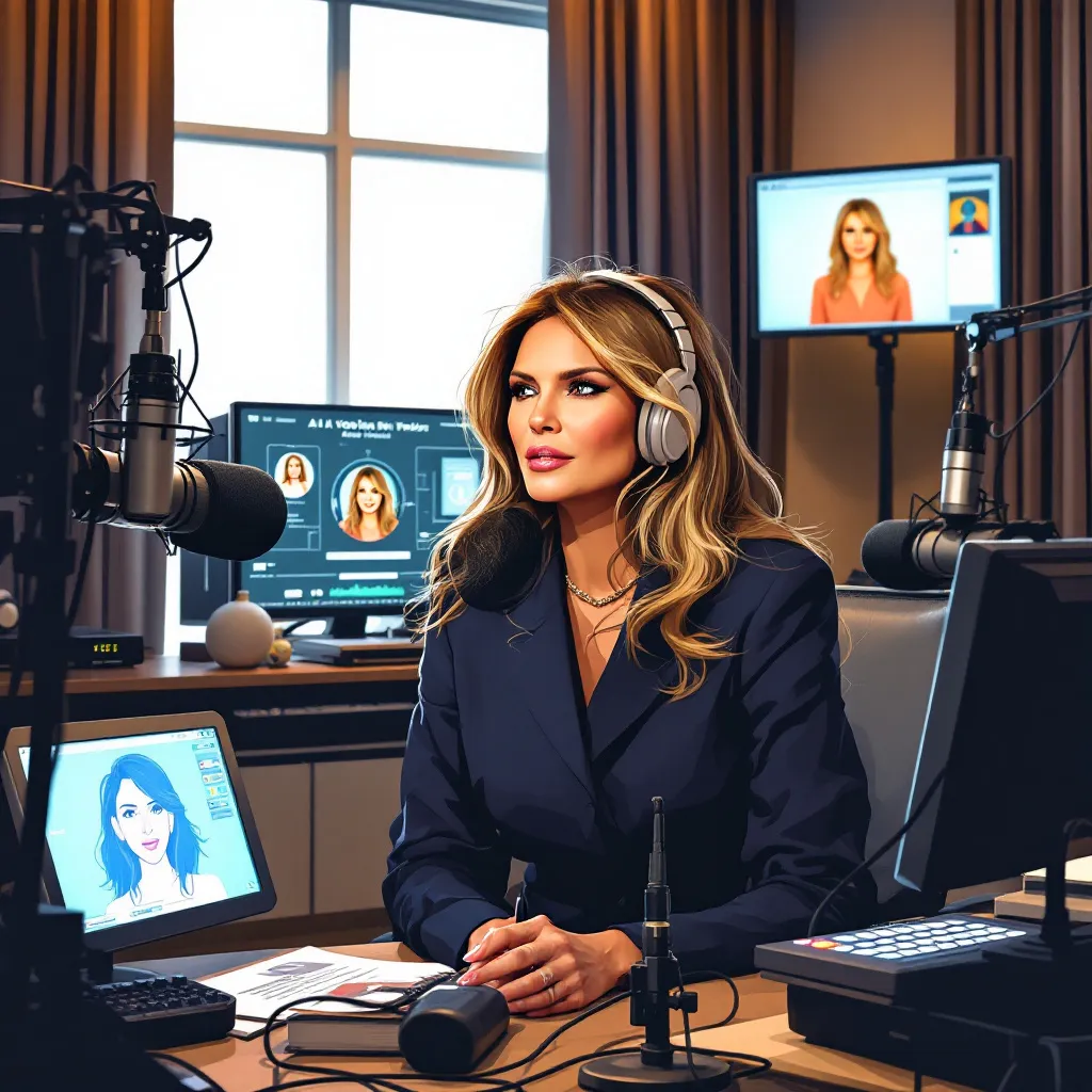Melania: AI-replika głosu w nowym audiobooku